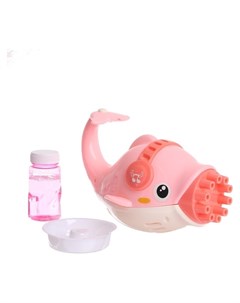 Генератор мыльных пузырей Дельфин 11 4 18 9 12 5 см розовый Nnb