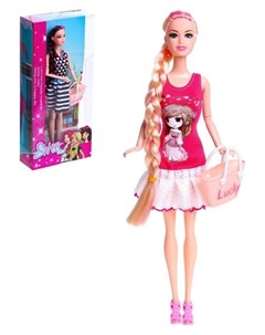 Кукла модель шарнирная Алла в платье с аксессуарами Nnb
