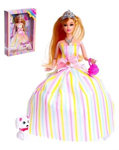 Кукла модель шарнирная Лиза в платье с аксессуарами Nnb