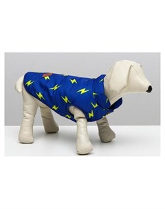 Куртка для собак Молния L ДС 30 см ОШ 29 см ОГ 44 см ярко синяя Nnb