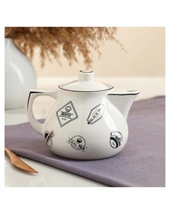 Чайник для заварки Инжир белый чай 0 45 л Керамика ручной работы