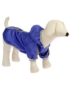 Куртка ветровка для собак синяя размер XS ДС 18 20 см ОШ 24 см ОГ 27 30 см Nnb