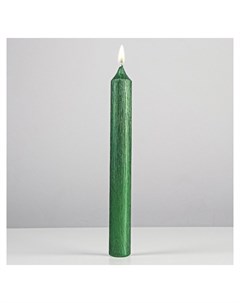Свеча античная Винтаж 17х1 8 см зеленая Nnb