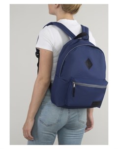 Рюкзак молодёжный отдел на молнии наружный карман цвет синий Rise