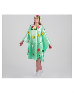 Карнавальный костюм Весна взрослый платье головной убор Nnb