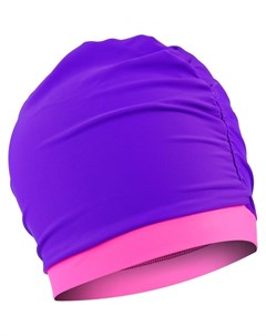 Шапочка для плавания объёмная двухцветная фиолетовый розовый Кнр игрушки