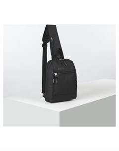 Рюкзак молодёжный на лямке отдел на молнии наружный карман цвет чёрный Rise