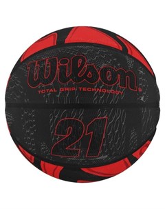 Мяч баскетбольный размер 7 резина цвет красный чёрный Wilson