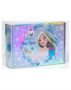 Коробка подарочная складная Happy New Year холодное сердце 31х22х9 5 см Disney