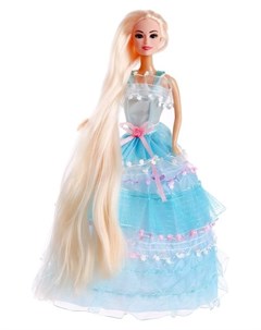 Кукла модель Елена в платье длинные волосы Nnb