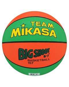 Мяч баскетбольный 157 go размер 7 резина бутиловая камера нейлоновый корд цвет зелёный оранжевый Mikasa