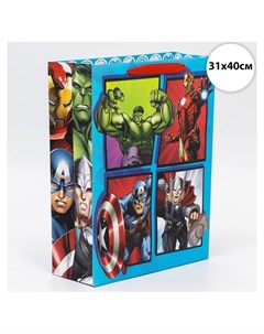 Пакет подарочный мстители 31х40х11 5 см Marvel comics