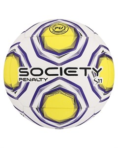 Мяч футбольный Penalty Bola Society S11 R2 Xxi размер 5 PU термосшивка цвет белый жёлтый Nnb