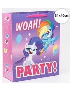 Пакет подарочный Party My Little Pony 31х40х11 5 см Hasbro