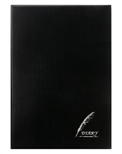 Записная книжка Перо формат а5 70 листов в клетку обложка пвх цвет черный Nnb