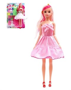 Кукла шарнирная Лиза с набором платье обуви и аксессуарами Nnb