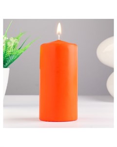 Свеча цилиндр ароматическая 6х12 5 см апельсин Омский свечной