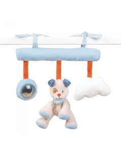 Подвесная игрушка Soft toy Jim Bob Собачка и Енот на завязках 34 см Nattou