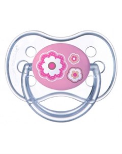 Пустышка Newborn baby силиконовая круглая 0 6мес розовая Canpol babies