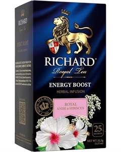 Чайный напиток Royal Anise Hibiscus Energy Boost фруктово травяной 25 сашет Richard