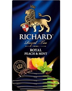 Черный чай Royal Peach Mint 25 пакетиков Richard