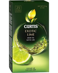 Чай зеленый Exotic Lime 25 пакетиков Curtis