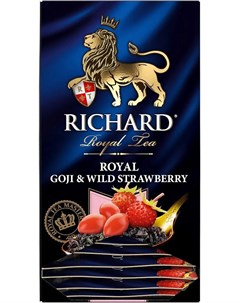 Чай черный Royal Goji Wild Strawberry 25 пакетиков Richard