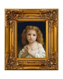 Репродукция картины маленькая девочка золотой 34x39x4 см Object desire