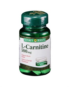 L карнитин 500 мг 30 таблеток Nature’s bounty
