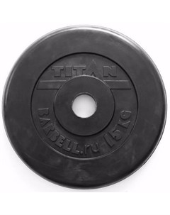 Диск обрезиненный черный Sport Hause 15 кг 51 мм Dhz