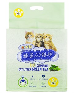 Комкующийся наполнитель Тофу Зеленый чай 2 8 кг Hakase arekkusu