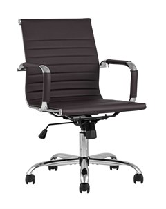 Кресло офисное topchairs city s коричневый 56x89x62 см Stool group