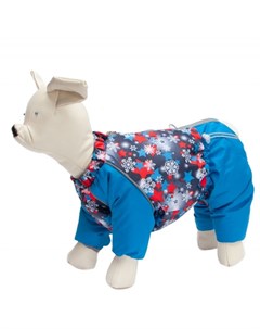 Osso Комбинезон для собак Снежинка синий принт р 32 кобель Одежда для собак