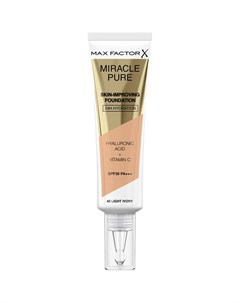 Основа тональная для лица MIRACLE PURE тон 40 light ivory Max factor