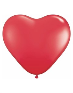 Шар латексный сердце 12 пастель 100 шт красный KLS Веселуха