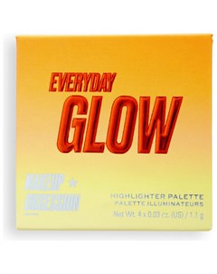 Хайлайтер Highlighter Palette Glow Crush Everyday Glow Makeup obsession