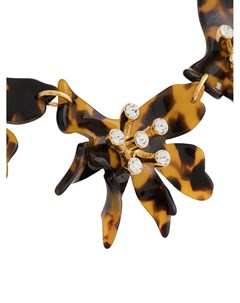 Lele sadoughi колье цветочного дизайна один размер коричневый Lele sadoughi