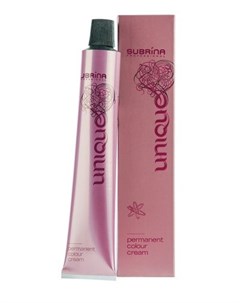Professional Unique Крем краска для волос с аргановым маслом 4 6 средне коричневый интенсивно фиолет Subrina