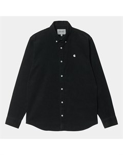 Рубашка L S Madison Cord Shirt Black White 2022 Carhartt wip