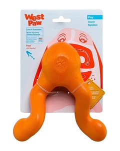 Игрушка для лакомств Tizzi для собак L 16 5см оранжевая West paw zogoflex