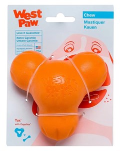 Игрушка под лакомства Tux для собак L 15 25см оранжевая West paw zogoflex