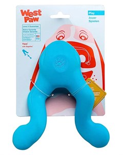 Игрушка для лакомств Tizzi Mini для собак 12см голубая West paw zogoflex