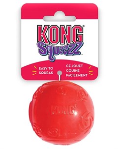 Игрушка Squeezz Мячик для собак средний с пищалкой 6см в ассорт Kong