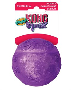 Игрушка Squezz Crackle хрустящий мячик для собак большой 7см в ассорт Kong