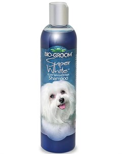 Шампунь Super White для собак белого и светлых окрасов 355мл Bio groom