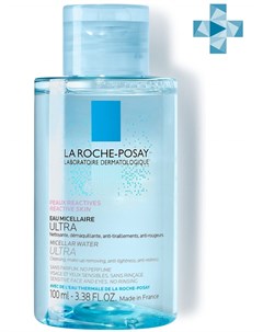 Мицеллярная вода для чувствительной склонной к аллергии кожи Ultra 100 мл Physiological Cleansers La roche-posay