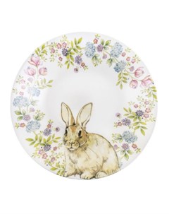 Тарелка суповая 20 см Пасха Кролик в венке Churchill