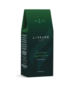 Кофе молотый Crema Espresso 250 гр картон Carraro