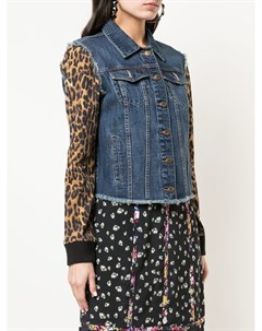 Nicole miller джинсовая куртка с леопардовым принтом Nicole miller