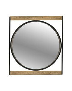 Зеркало настенное woody черный 65x70x4 см To4rooms